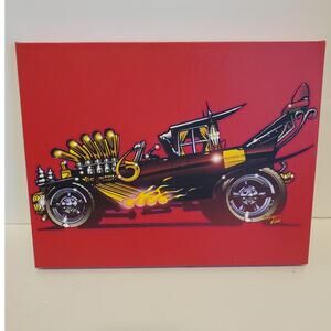 Fireball Tim Munster's Munster Coach Hot Rod Canvas Art Print  14" x 11" x 1.5 "